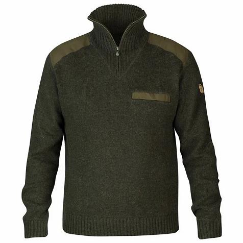 Fjallraven Men Koster Sweater Dark Olive PH63966 Philippines